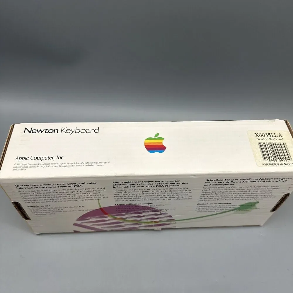  Apple Newton Keyboard in Original Packaging Box Carry Pouch X004 X0035LL/A